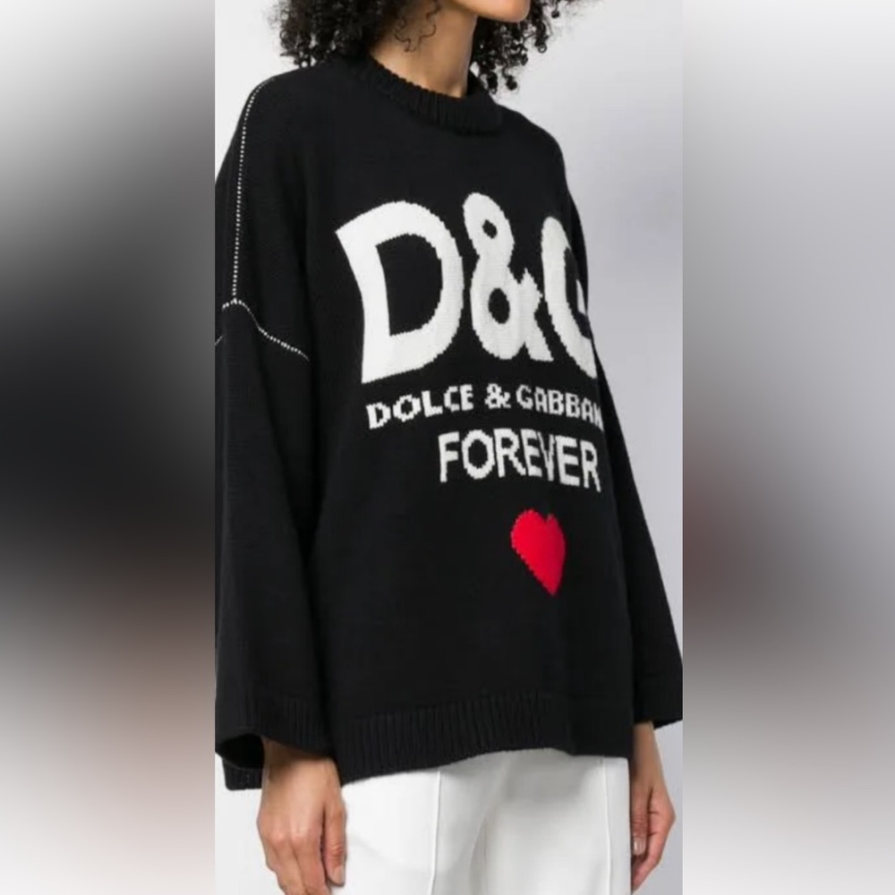 Preloved Dolce&Gabbana sweater great condition color black size is XL. - Picture 8 of 8